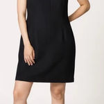Jessica London Black Mini Sheath Dress With A Back Zip Closure Size 10 Photo 0