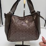 Calvin Klein  Hobo Shoulder Bag Brown Monogram Wallet Set Photo 4