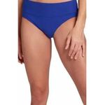 CALIA Mid Rise Ruched Swim Bottoms Jeweled Indigo Blue XL NEW Photo 0