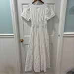 Anthropologie Maeve By Somerset Maxi Dress Size Small White Eyelet EUC Photo 4
