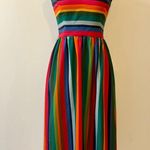 Modcloth My Zest Intentions Rainbow Halter Neck Dress Size S (READ BELOW) Photo 4