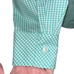 Riders By Lee Green & White Checkered Butyon Down Long Sleeve Shirt Photo 1