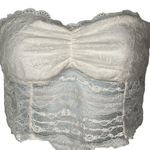 Winter Lennon Lace Strapless Top Bra White Size L Photo 1