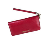 Michael Kors  Leather Jet Set Travel Continental Wallet Wristlet Lg Cherry Office Photo 8