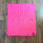 Pink shawl scarf Fringe edges 27”x70” Photo 0
