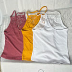 Impulsive Lace Detail Tank Tops Trio Pink Photo 4