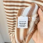 525 America  Raya Stripe Polo Knit Sweater Dress in Walnut Multi Size M LIKE NEW Photo 8