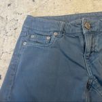 American Eagle Dark Cornflower Low Rise Denim Cutoff Shorts Size 0 Photo 2