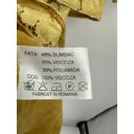 Poema Yellow Lace Floral Off Should Tunic Top Mini Dress Layered Women Small/Med Photo 7