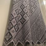 Slny VTG 90s Silver Metallic Lace Crochet Fringe Maxi Midi Dress - 2 Photo 9