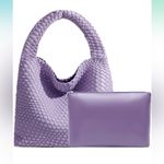 Chic Purple Woven Hobo Bag Set Photo 10