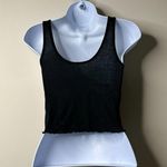 Aerie OFFLINE by  Black Ribbed Cropped Tank Women's XS Photo 2