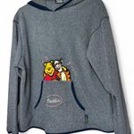 Disney Vintage Winnie the Pooh & Tigger Fleece Hoodie Pullover 90s Y2K small Photo 0