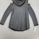 Style & Co  Sweater Cut Out Cold Shoulder Ribbed Long Sleeve XS Cowl Neck Photo 8