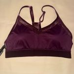 Victoria Secret Pink Sport Velvet Sports Bra Bralette Plum Purple Size L Photo 8