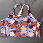 Be. Active Bra Womens Medium Lilac Floral Sport Workout Athletic Gym Casual Purple Photo 0