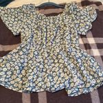 Hayden Blue and white flowery blouse Photo 1