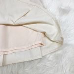 Le lis Cream Pleated Mini Skirt Tennis Peplum Schoolgirl Cotton Beige Size Small Photo 5