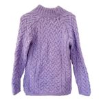 Blarney Woolen Mills Purple Merino Wool Knit Sweater Sz M Size M Photo 3
