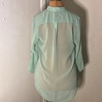 fab'rik Fab’rik Sheer Mint Green High Low Top S Boho Coconut Girl Coquette Girl Pastel Photo 2