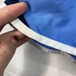 Nike  women's blue lined athletic active pull‎ on drawstring sports shorts small Photo 3