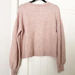 Madewell Gladwell Balloon-Sleeve Wool Alpaca Pullover Sweater Heather Rose Photo 7