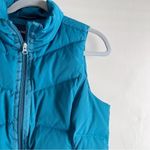 Lands' End Land’s End Down Puffer Vest in‎ Teal blue/green, Zipper Front, Size XS Photo 3