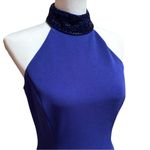 Alex Evenings Royal Blue Bead led Collar Cocktail Dress | Sz. 6 Photo 2