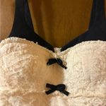 Miss Rosier NWT  white black bow mini dress Photo 4