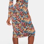 AFRM Women’s Multicolor Floral Mesh Midi Body Photo 0