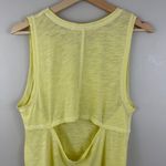 Free People Yellow Burnout Martine Surf-Club Patch Muscle Tee Tank Top Photo 8