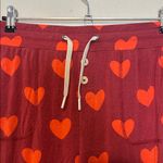 Lates by Kate PJ Heart Pajama Pants Size Large Red Photo 2