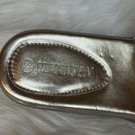 Silver Glitter Platform Shoes with Espadrille Sole Size 6 Photo 4