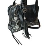 Aimee Kestenberg  Leather Hand/Shoulder Handbag Metallic Camo Black‎ Y2K Design Photo 3