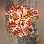 Source Unknown No Brand Floral Button-Up Blouse Photo 3