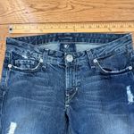 IMMORTALITY by Dianna Taleshi Boot Cut Low Rise Jeans SZ 29 Rock Bling Goddess Blue Photo 7