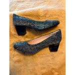 Trotters Candela Women's Lizard Print Block Heel Pumps Size 7.5N, New Black Photo 1