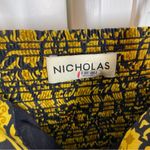 Nicholas ADELE Black and Gold Floral Cotton Tiered Ruffle Sundress Size 4 Maxi‎ Photo 2