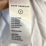 Good American NWT  Strong Shoulder Tank in White - Size 2 (Medium) Photo 5