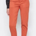 Joie  Mirenda Chili Red Orange Cotton Utility Crop Pants Size 10 Photo 0