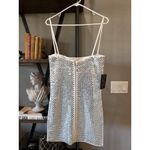 retrofete Avanya Knit MIrror Mini Dress White Womens Size Medium Photo 9