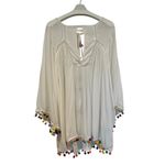 Nanette Lepore NWT Nanette Lapore Swim Boho Coverup  Vacation Resortwear Small White Colorful Photo 2