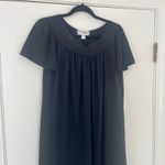 Miss Elaine Classics Small Nylon Tricot
Short Black Embroidered Nightgown Dress Photo 1