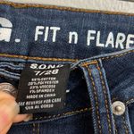 SONG Fit N Flare Embellished "Baby Girl" Jeans Size 7/28x32 Blue Photo 8