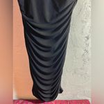 Black Party dress by Valerie Bertinelli, body con, silvery lace back detail Size 8 Photo 7