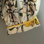 Avara Annalise Floral Cream Yellow Print Long Sleeve Blouse Size S Photo 4