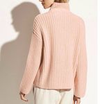 Vince Wool/Cashmere Blend Light Pink Turtleneck Sweater Tight Neck Long Sleeve M Size M Photo 1
