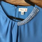 PHILLIP LIM TARGET SHEATH DRESS BLUE JEWELED Beaded Holiday Bridal Women’s XL Photo 2