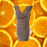 Ralph Lauren Lauren  Brown V Neck Cinched Side‎ Dress Size 10 Photo 2