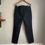 J.Jill  Chino Pants 14 Black Precision Stretch Cotton Side-Zip Slim Leg Photo 5